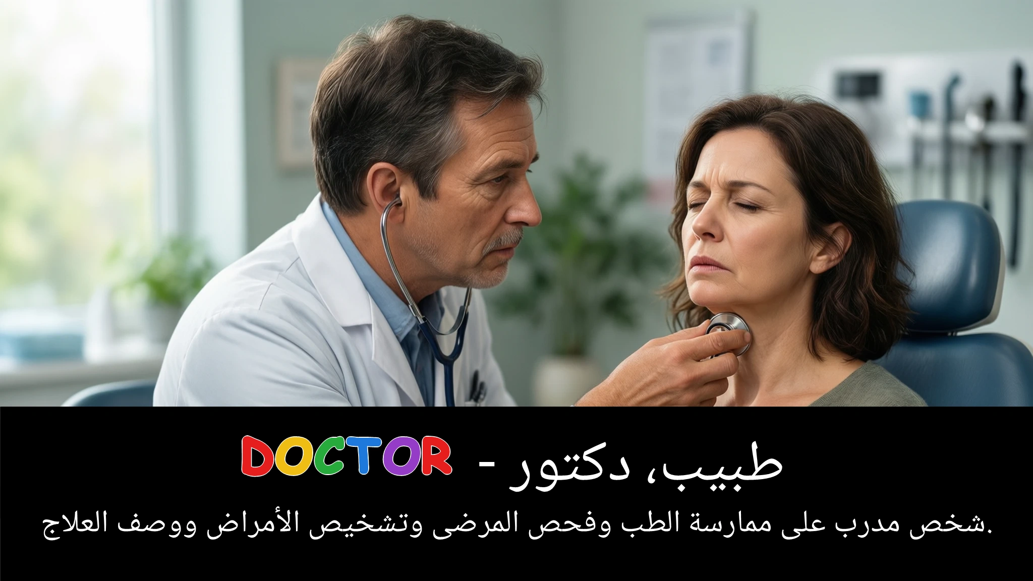 Arabic Illustration for doctor